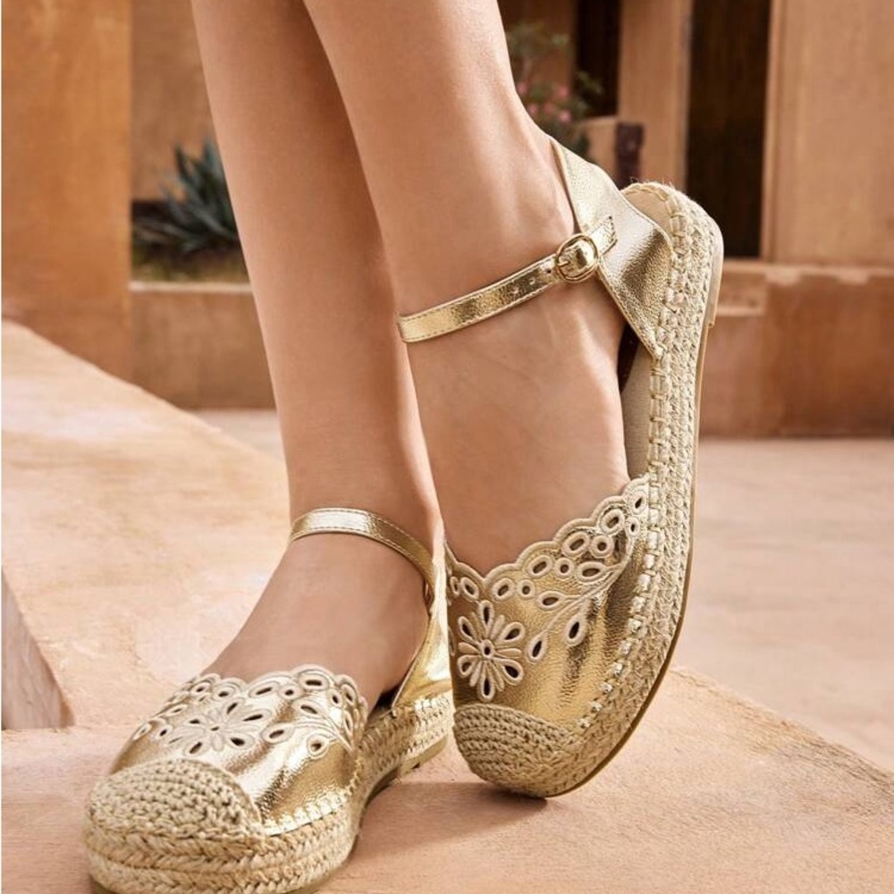 SHEIN Women's Casual Vacation Style Flat Fisherman Slip-On Shoes 8